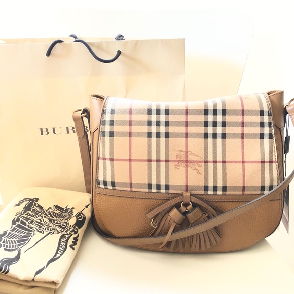 $995 burberry maydown haymarket hobo camel check - Picture 2 of 8